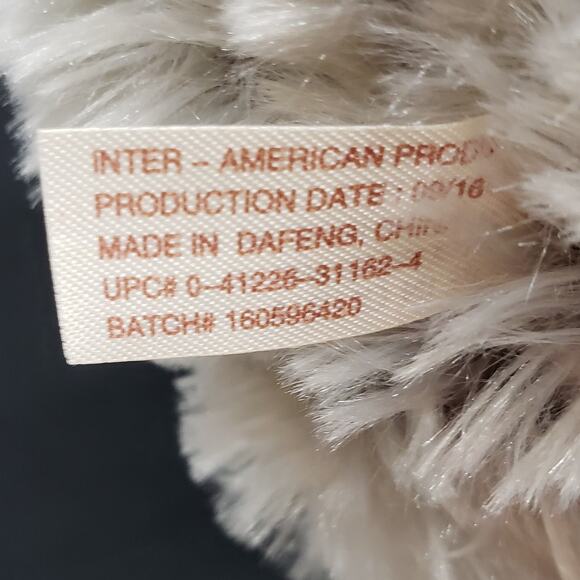 Inter American Gray Teddy Bear Holding Love Heart Plush - Picture 9 of 10